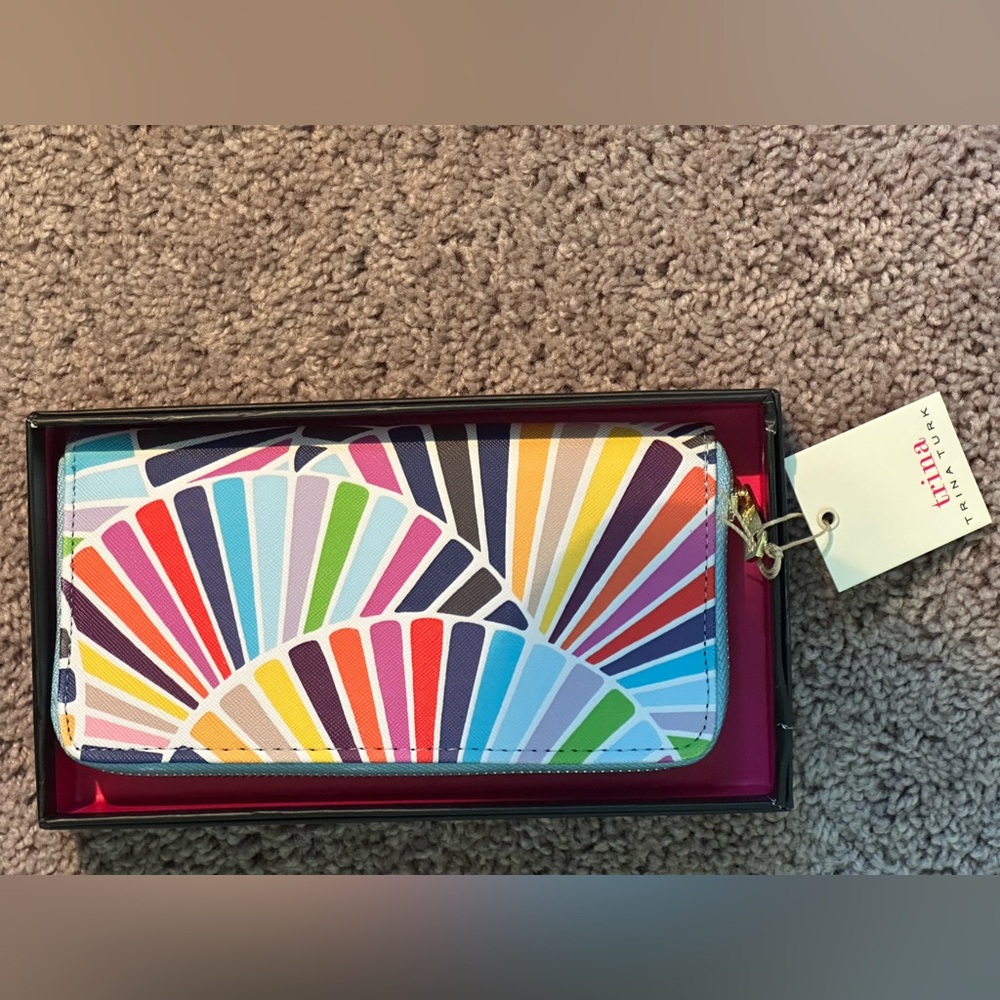 Colorful Zip-Around Wallet - Picture 2 of 3